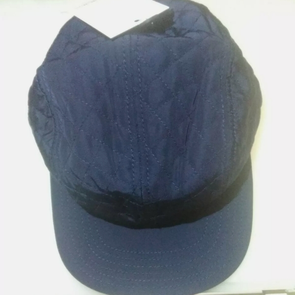Goodfellow Quilted Hat Cap Baseball Adjustable Navy Blue Winter New With Tag - Picture 10 of 12